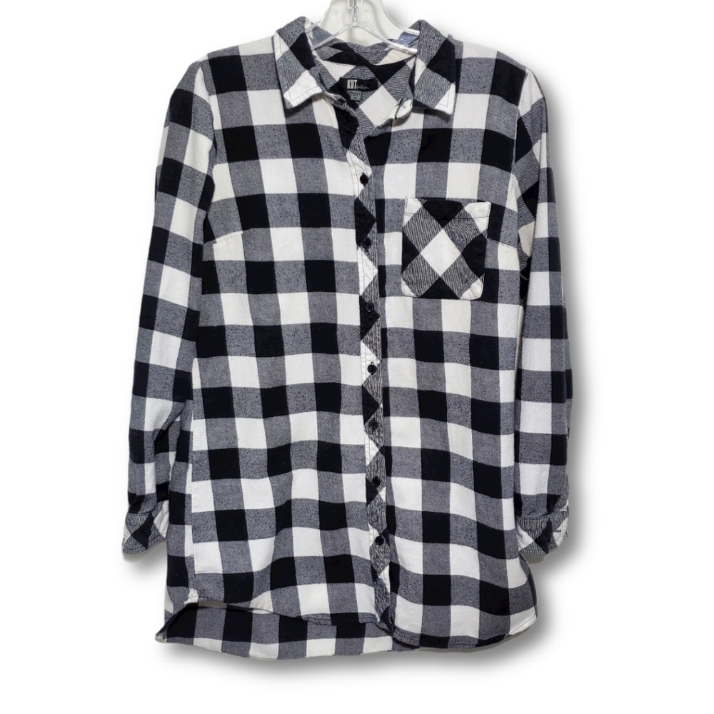 Kut from the Kloth Button Up Plaid Shirt
